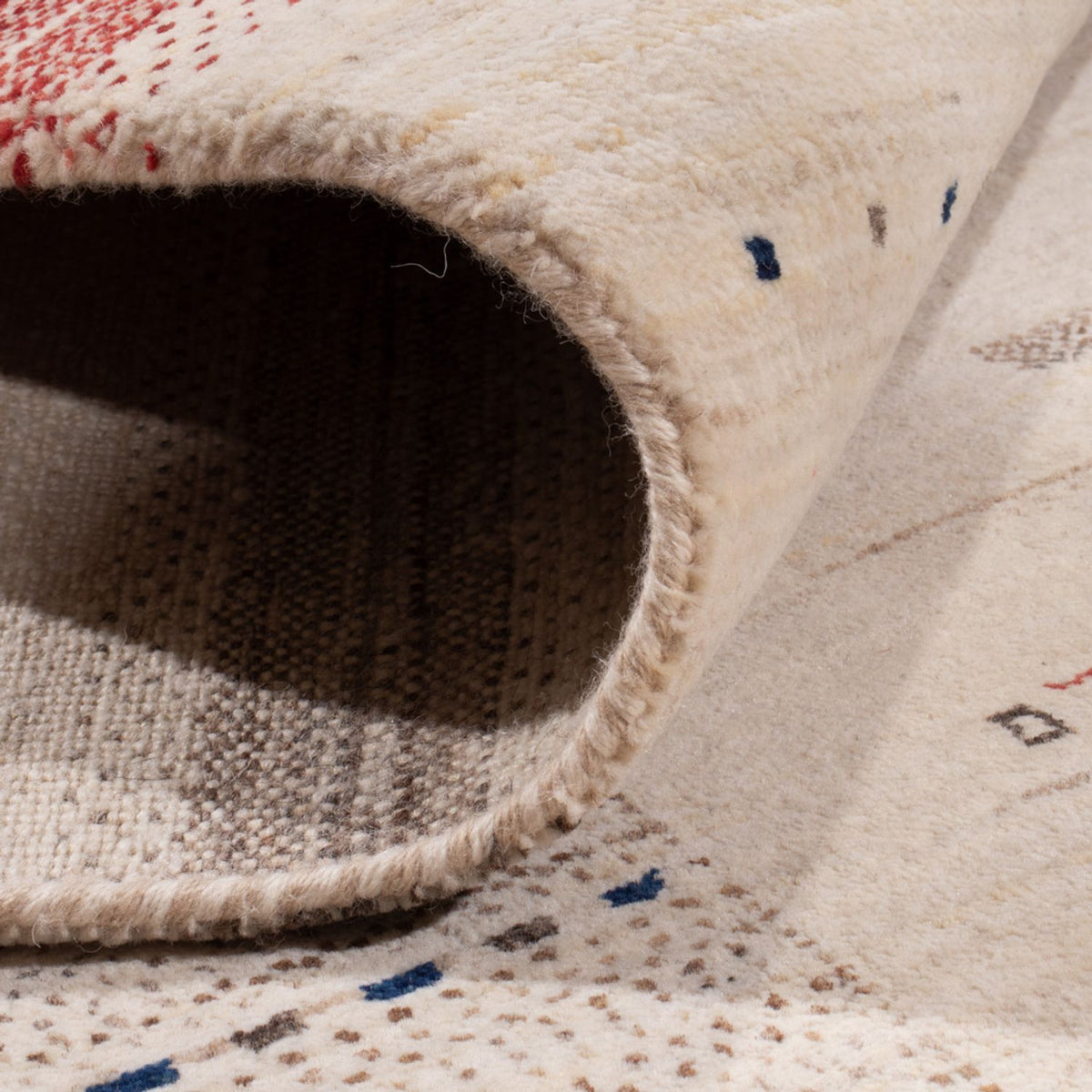 Dywan Gabbeh - Loribaft Indus - 306 x 200 cm - kremowy