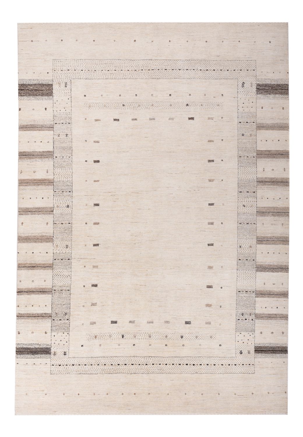 Dywan Gabbeh - Loribaft Indus - 302 x 202 cm - kremowy