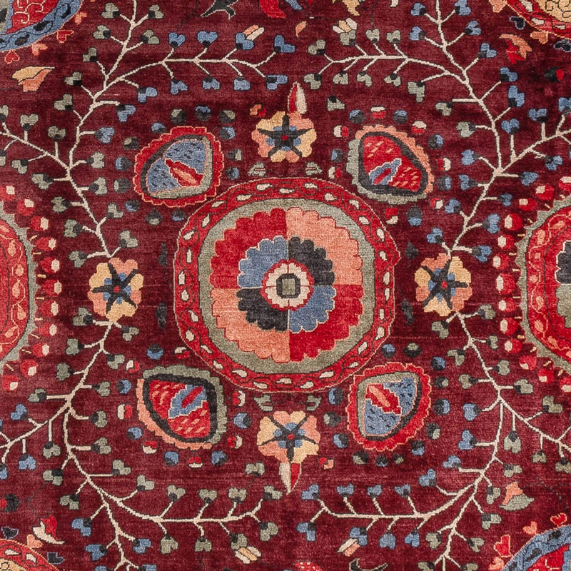 Designerski dywan - 309 x 251 cm - czerwień winna