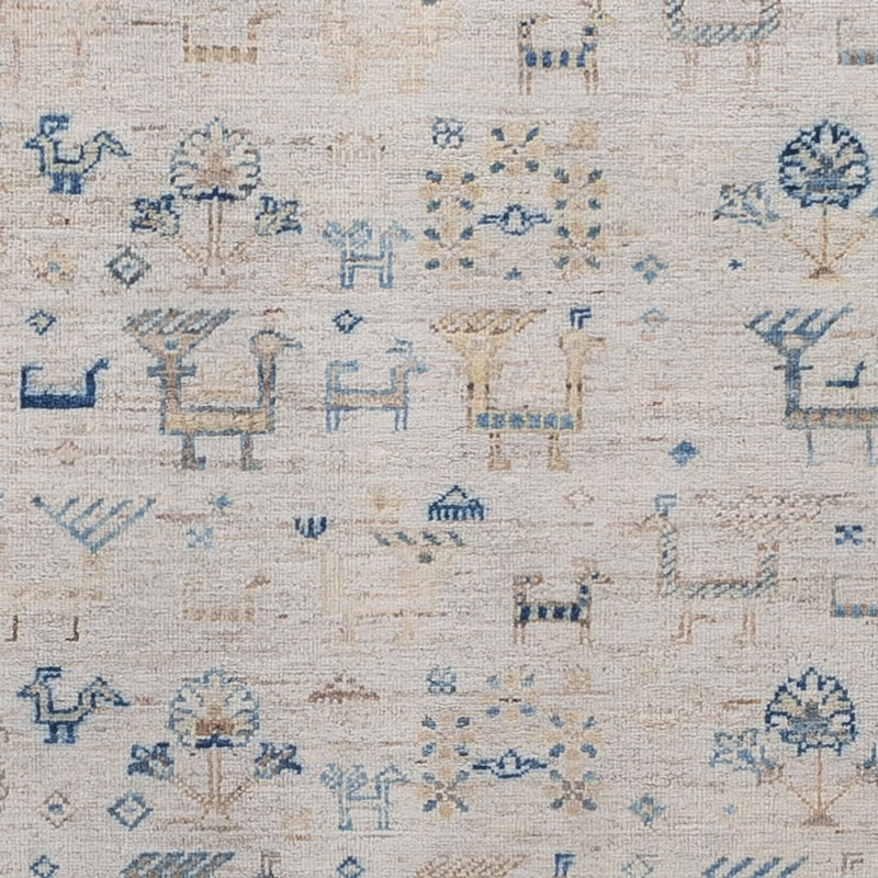 Designerski dywan - 185 x 121 cm - srebrny