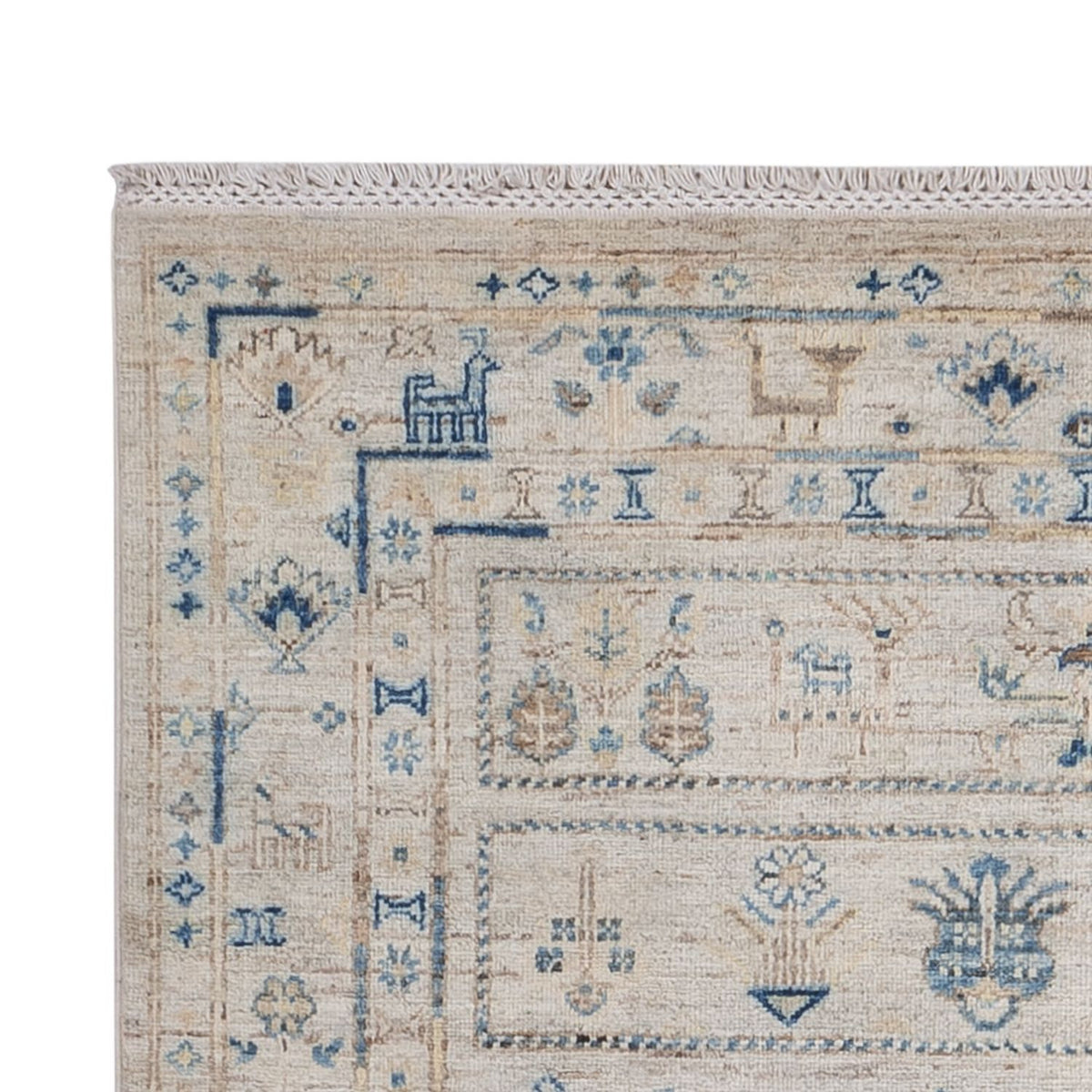 Designerski dywan - 185 x 121 cm - srebrny