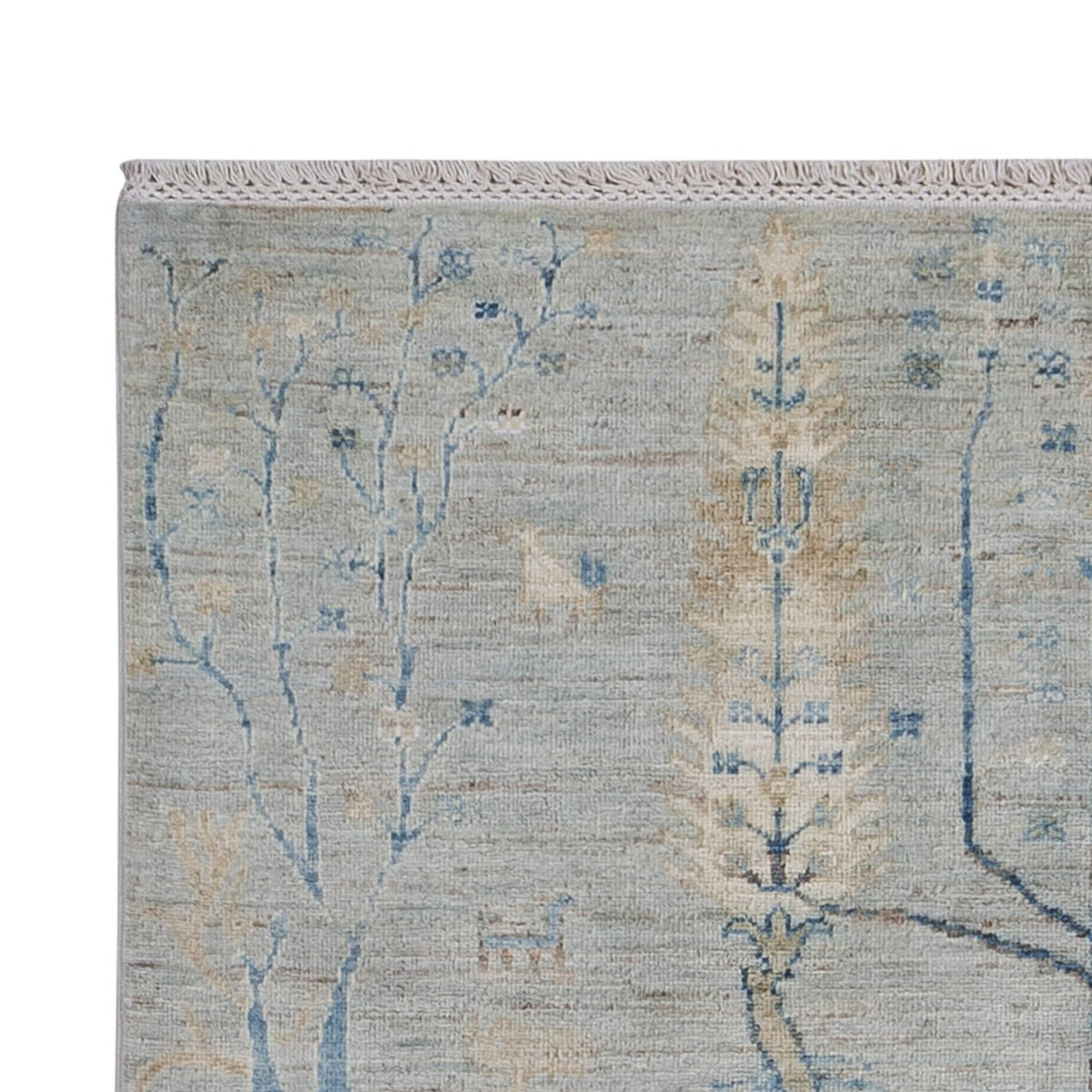 Designerski dywan - 181 x 120 cm - srebrny