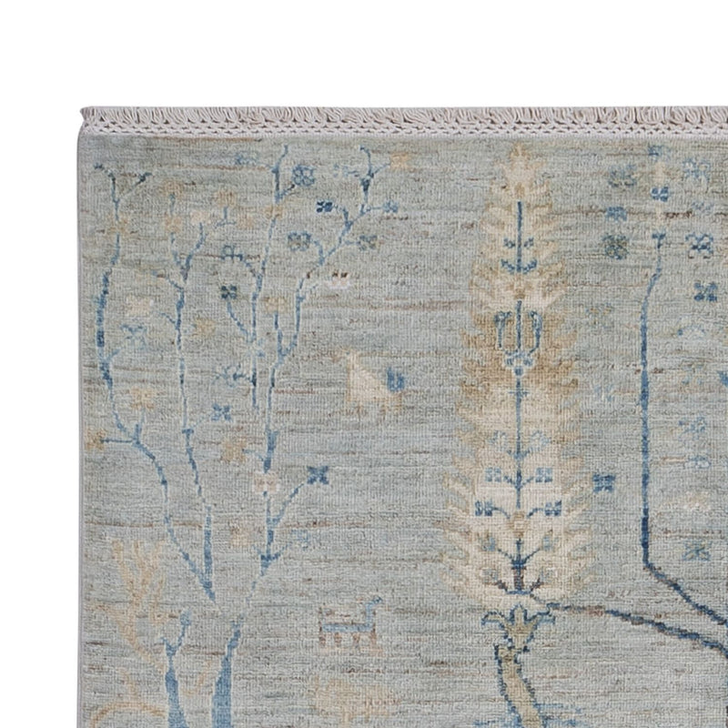 Designerski dywan - 181 x 120 cm - srebrny