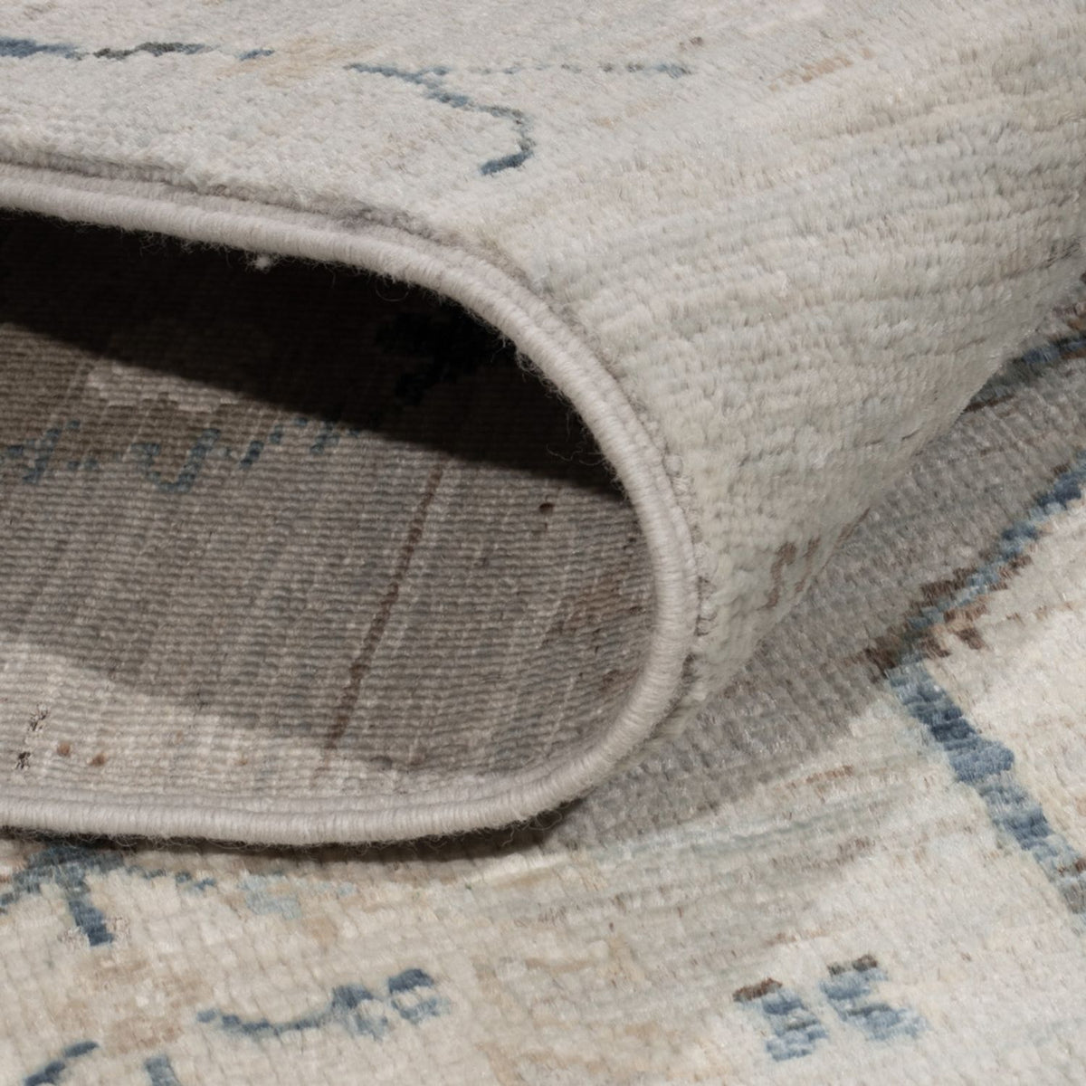 Designerski dywan - 181 x 120 cm - srebrny