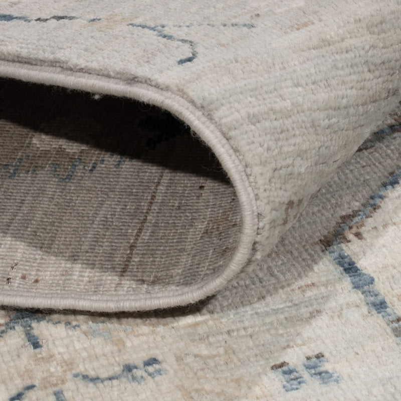 Designerski dywan - 181 x 120 cm - srebrny