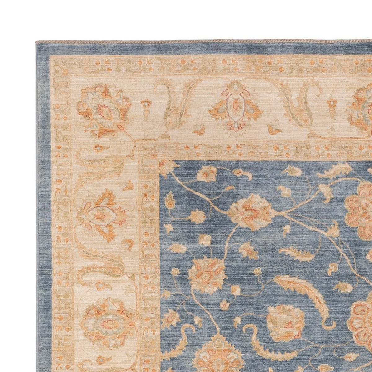 Dywan Zieglera - 296 x 257 cm - niebieski