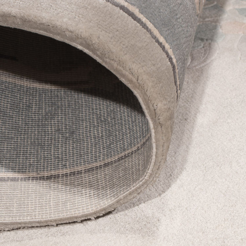 Dywan z jedwabiu - jedwab chiński - 185 x 123 cm - szary