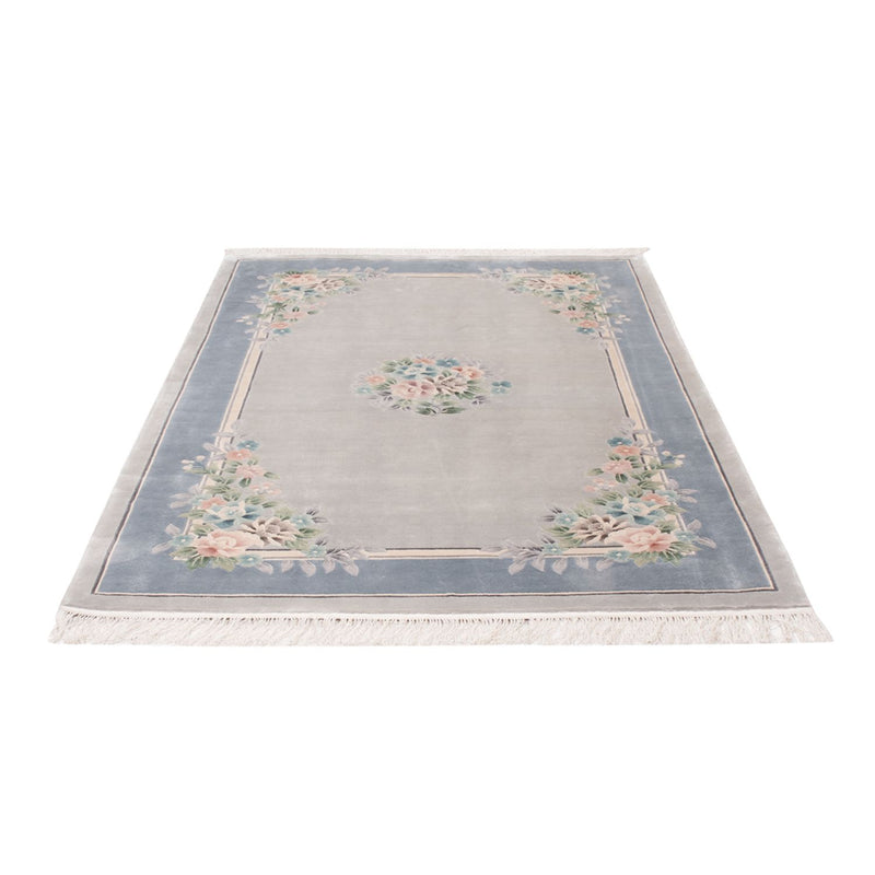 Dywan z jedwabiu - jedwab chiński - 185 x 123 cm - szary