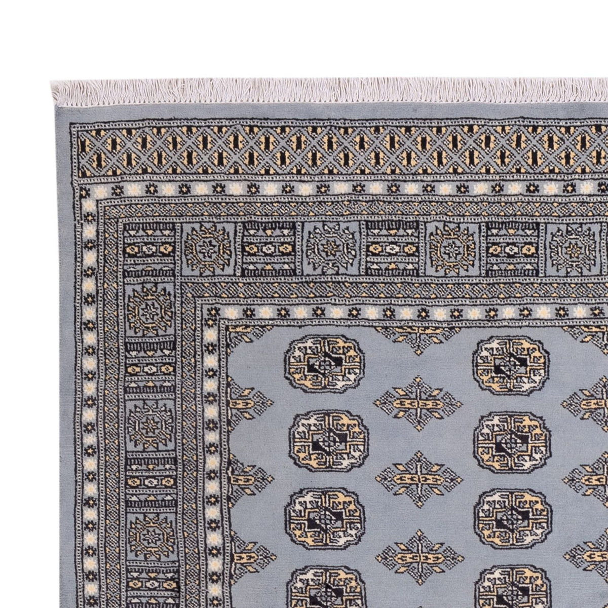 Afgański dywan - Bukhara - 300 x 204 cm - jasnoszary