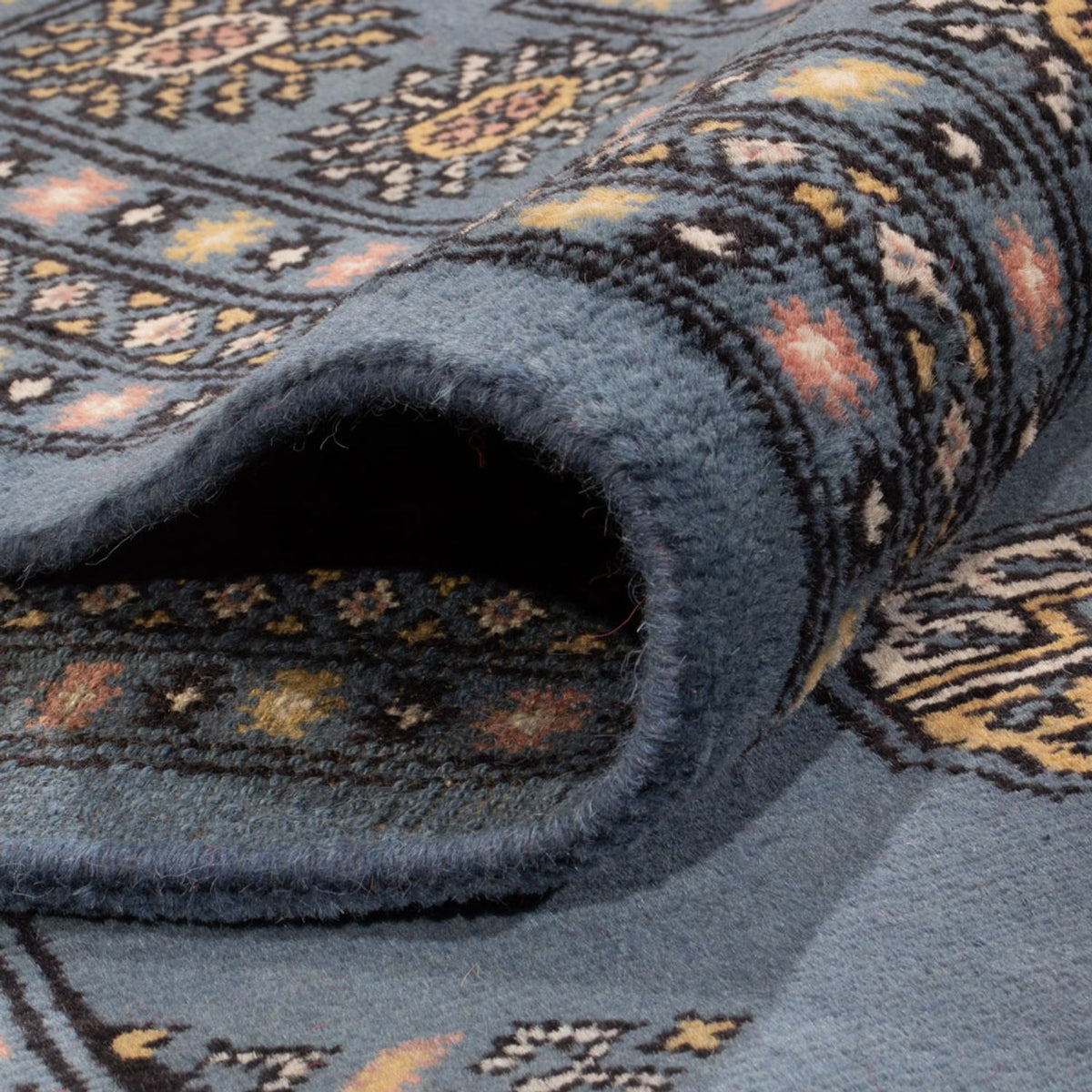 Afgański dywan - Bukhara - 309 x 205 cm - niebieski