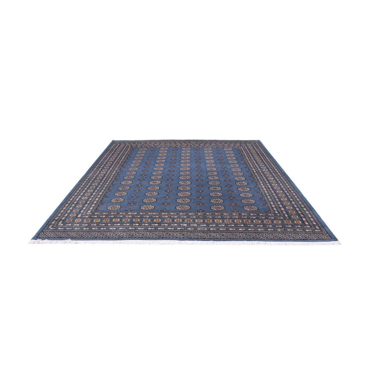 Afgański dywan - Bukhara - 305 x 249 cm - niebieski