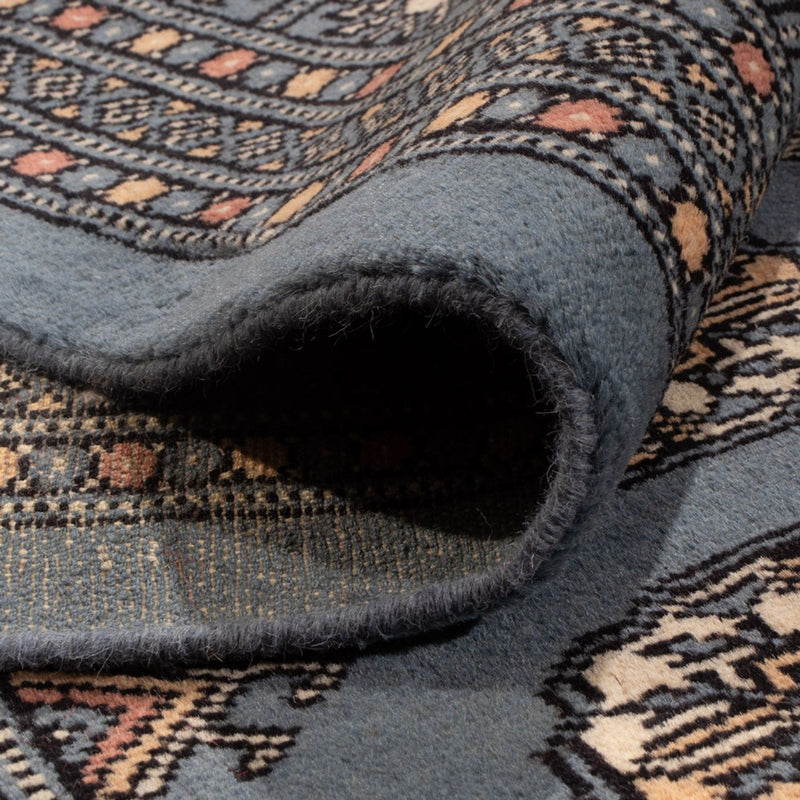 Afgański dywan - Bukhara - 305 x 249 cm - jasnoniebieski