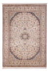 Jedwab kaszmirski Dywan 213x309cm - Dywan orientalny - Prostokątny / Piaskowy / 213 x 309 cm Prostokątny