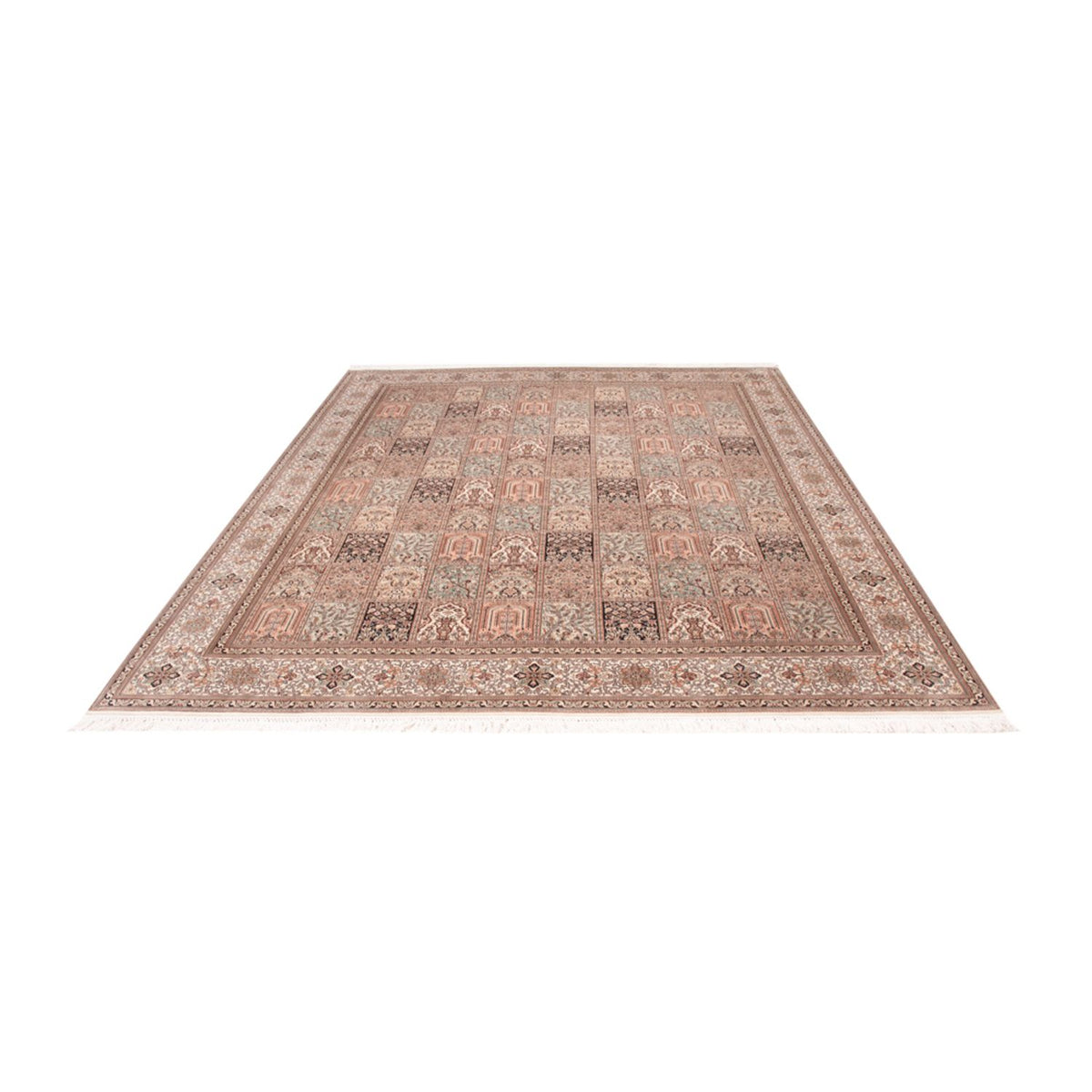 Jedwabny dywan - Kashmir Silk - 304 x 246 cm - piaskowy