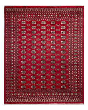 Afgański dywan - Bukhara - 301 x 245 cm - czerwony