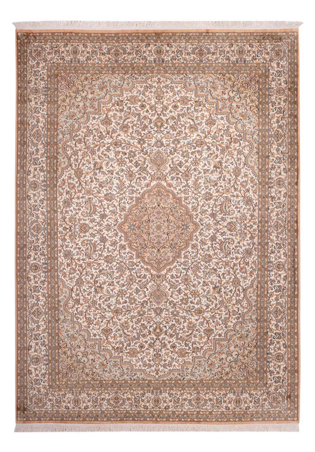Jedwabny dywan - Kashmir Silk - 290 x 205 cm - piaskowy