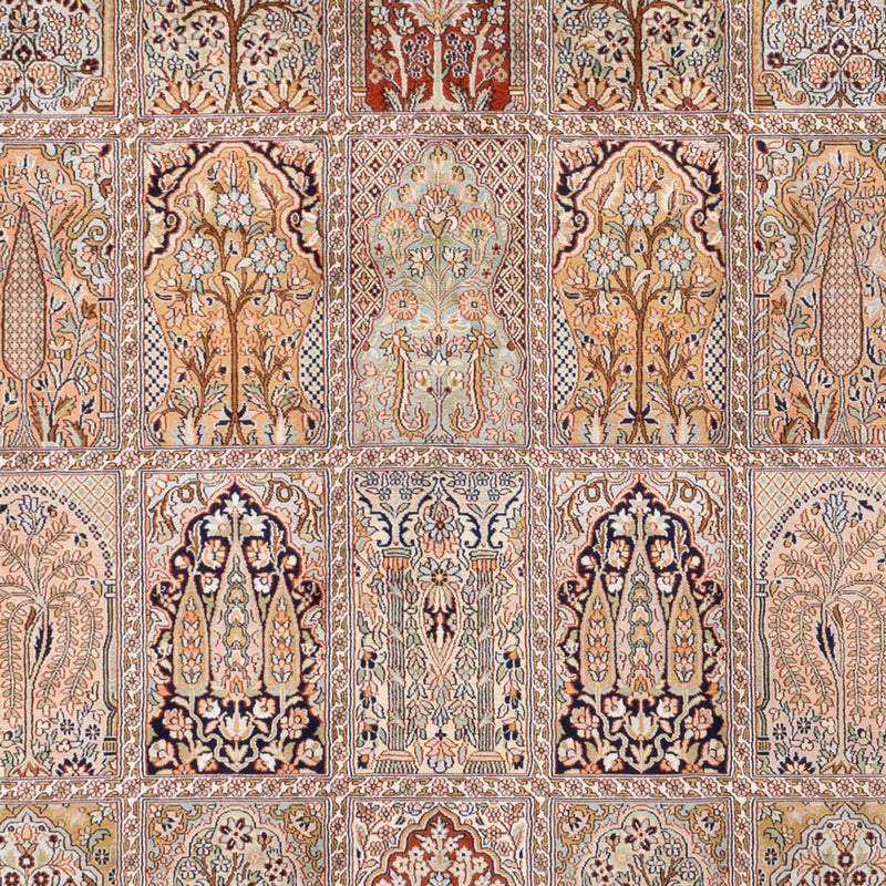 Jedwabny dywan - Kashmir Silk - 308 x 242 cm - ciemny beż