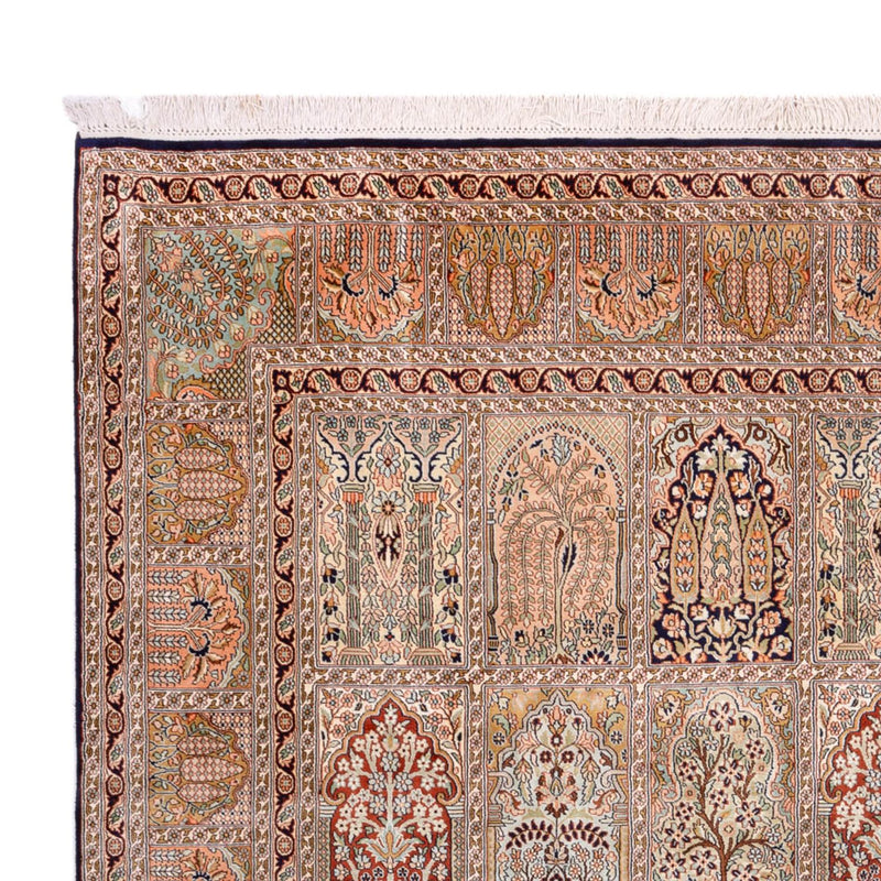 Jedwabny dywan - Kashmir Silk - 308 x 242 cm - ciemny beż