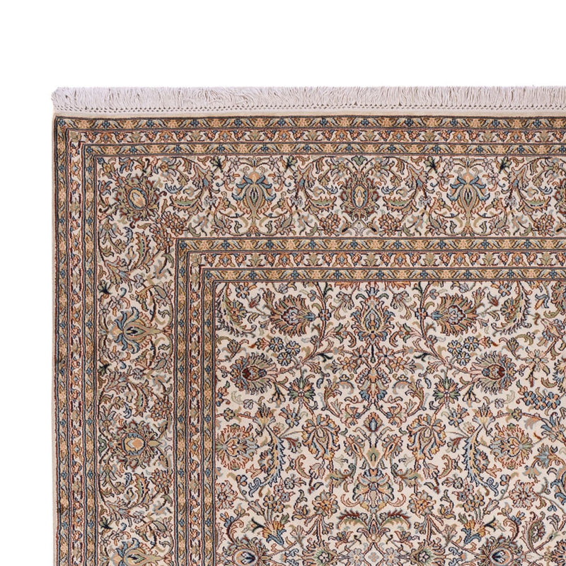 Jedwabny dywan - Kashmir Silk - 326 x 216 cm - ciemny beż