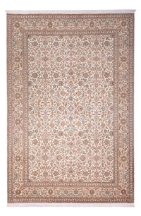 Jedwabny dywan - Kashmir Silk - 318 x 216 cm - ciemny beż