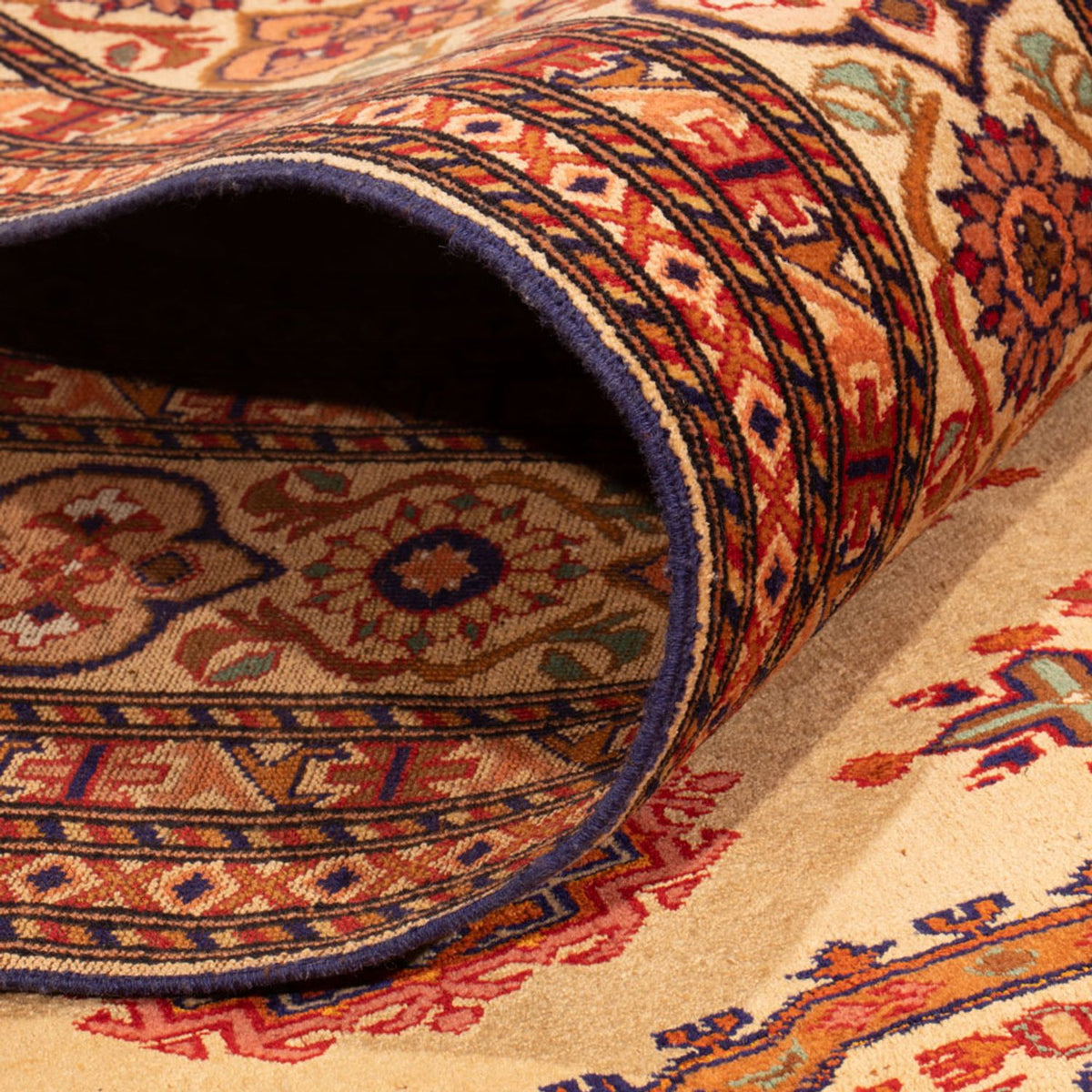 Jedwabny dywan - jedwab afgański - 288 x 217 cm - jasna czerwień