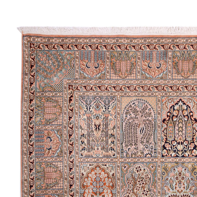 Jedwabny dywan - Kashmir Silk - 317 x 221 cm - ciemny beż