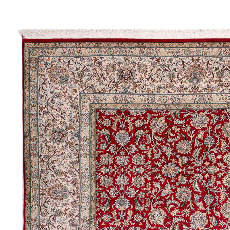 Jedwabny dywan - Kashmir Silk - 302 x 216 cm - czerwony