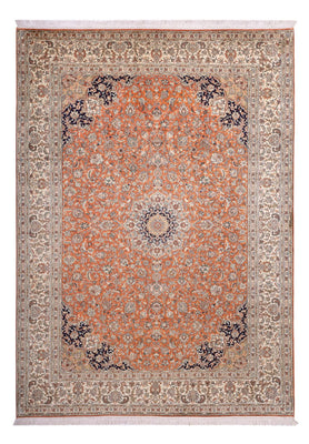Jedwabny dywan - Kashmir Silk - 306 x 220 cm - terakota