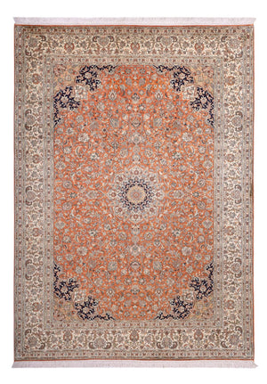 Jedwabny dywan - Kashmir Silk - 306 x 220 cm - terakota