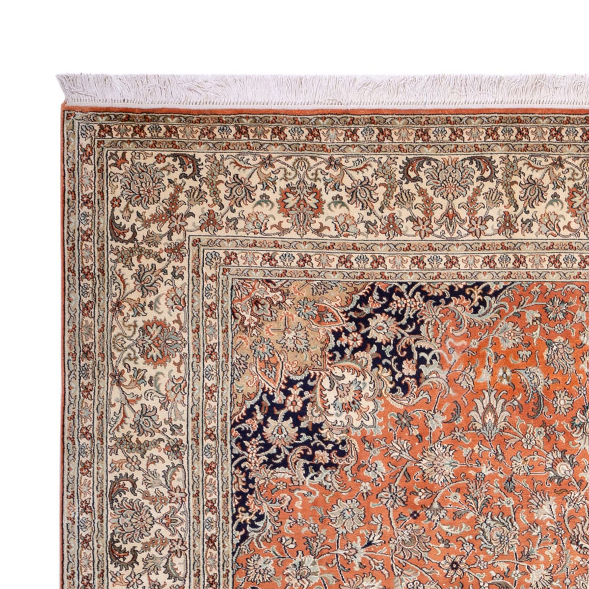Jedwabny dywan - Kashmir Silk - 306 x 220 cm - terakota