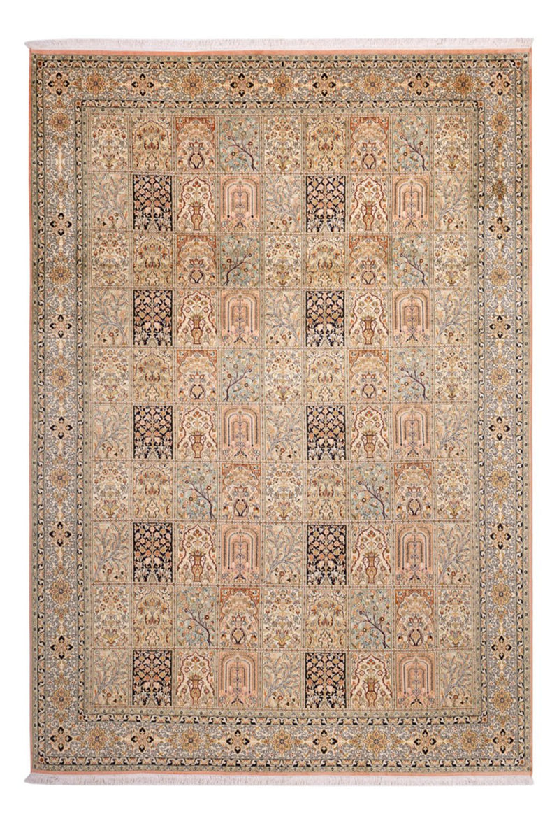 Jedwabny dywan - Kashmir Silk - 316 x 220 cm - ciemny beż