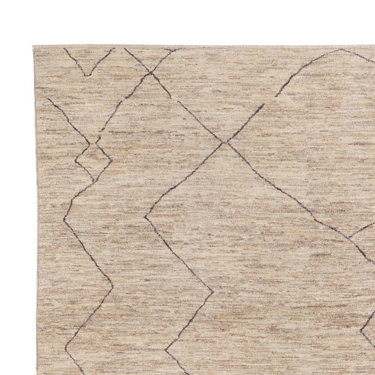 Dywan berberyjski - 298 x 252 cm - beżowy