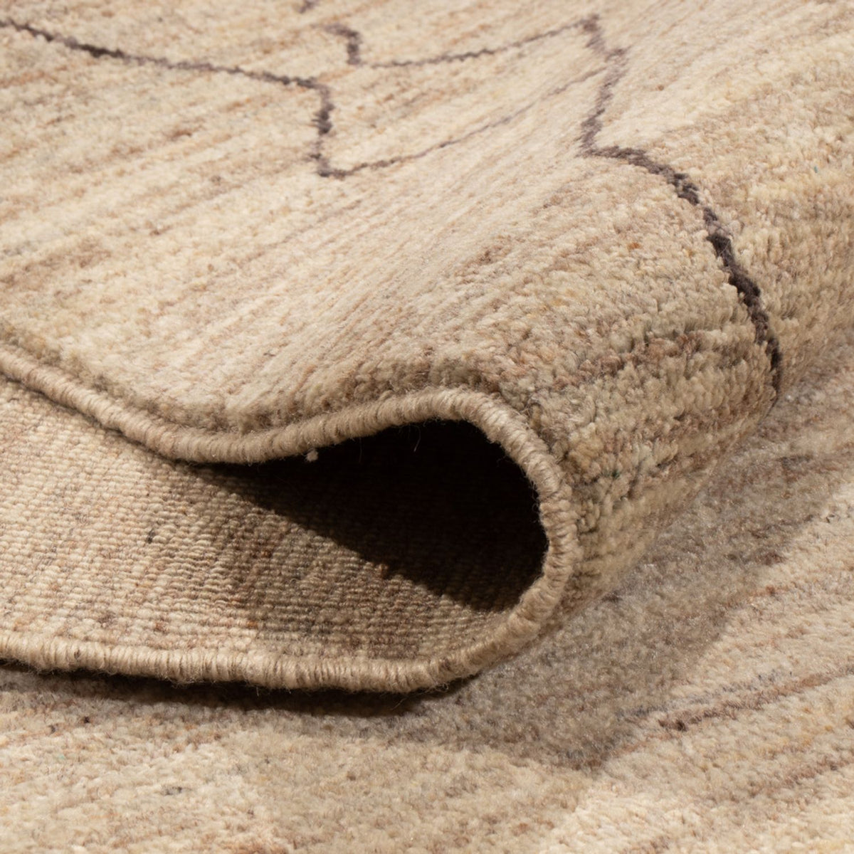 Dywan berberyjski - 298 x 252 cm - beżowy