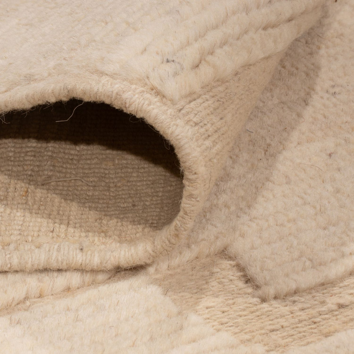 Dywan berberyjski - 235 x 167 cm - kremowy