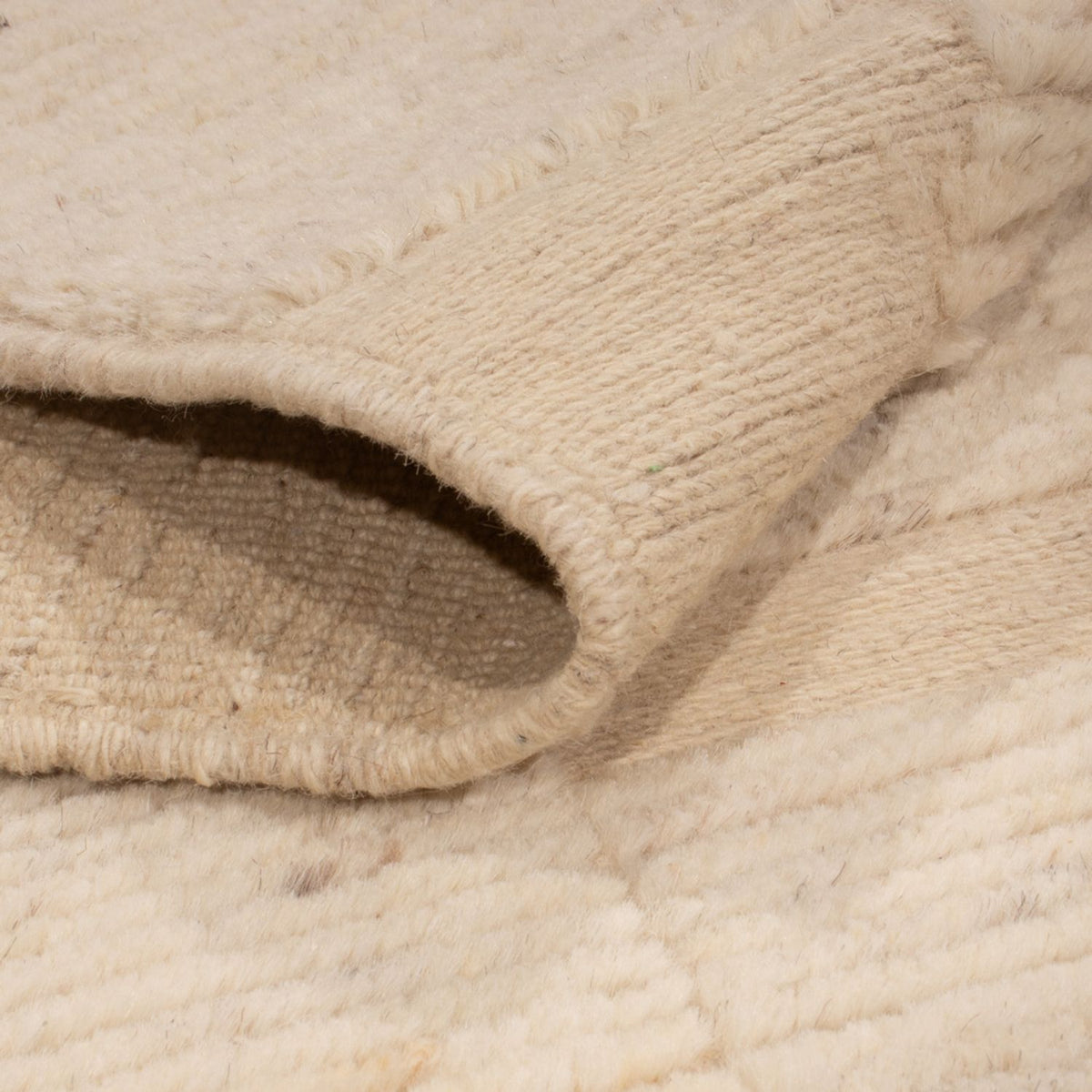 Dywan berberyjski - 191 x 145 cm - kremowy