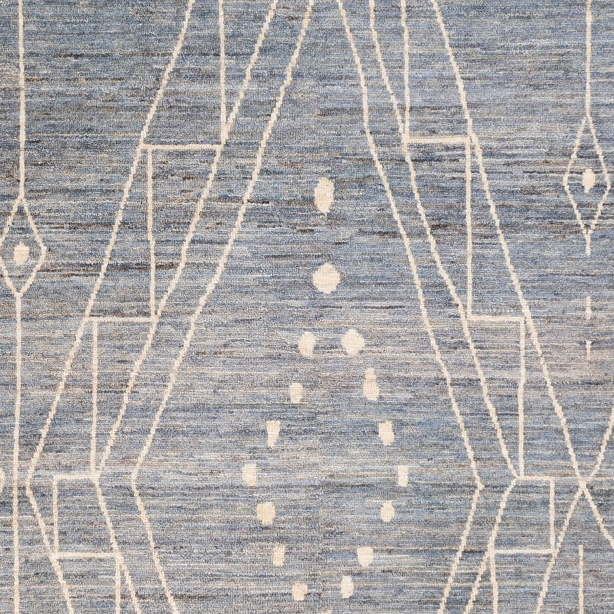 Dywan berberyjski - 288 x 204 cm - morski błękit