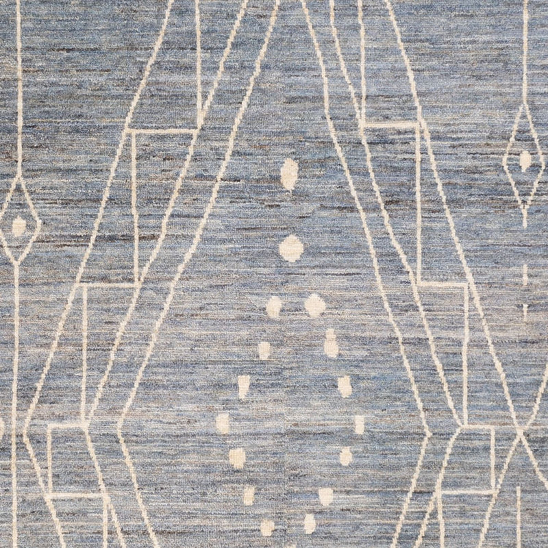 Dywan berberyjski - 288 x 204 cm - morski błękit