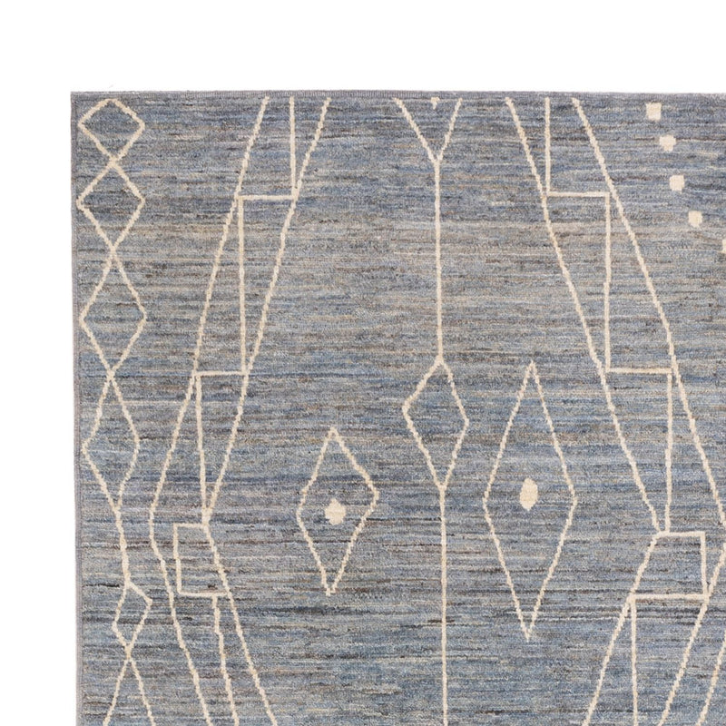 Dywan berberyjski - 288 x 204 cm - morski błękit