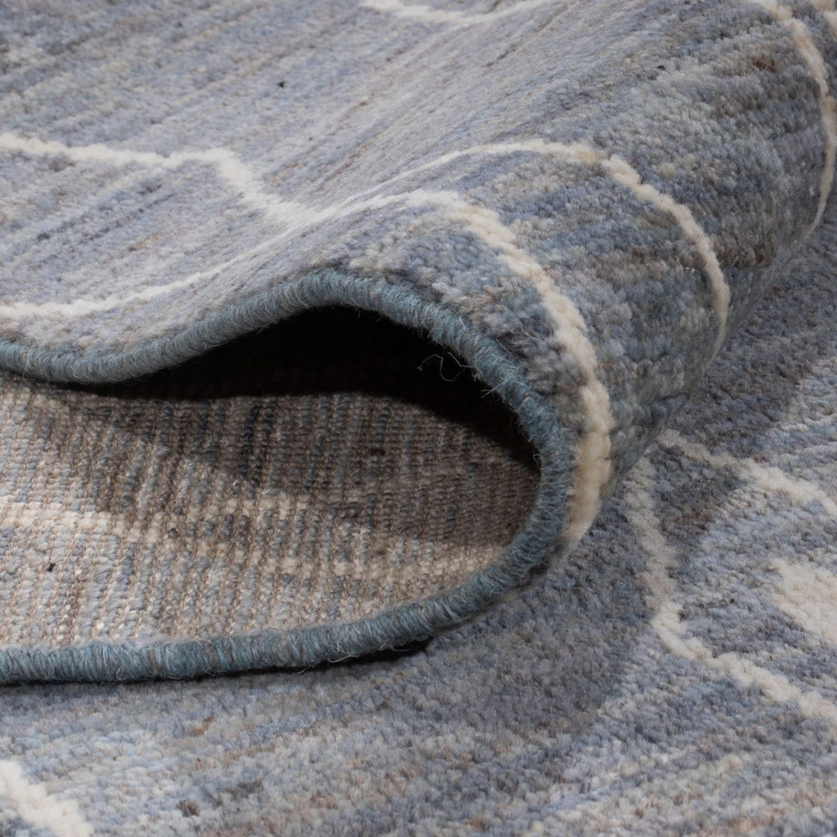 Dywan berberyjski - 304 x 194 cm - morski błękit