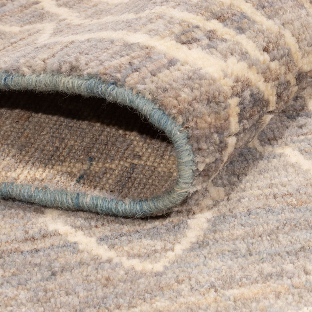 Dywan berberyjski - 198 x 156 cm - morski błękit