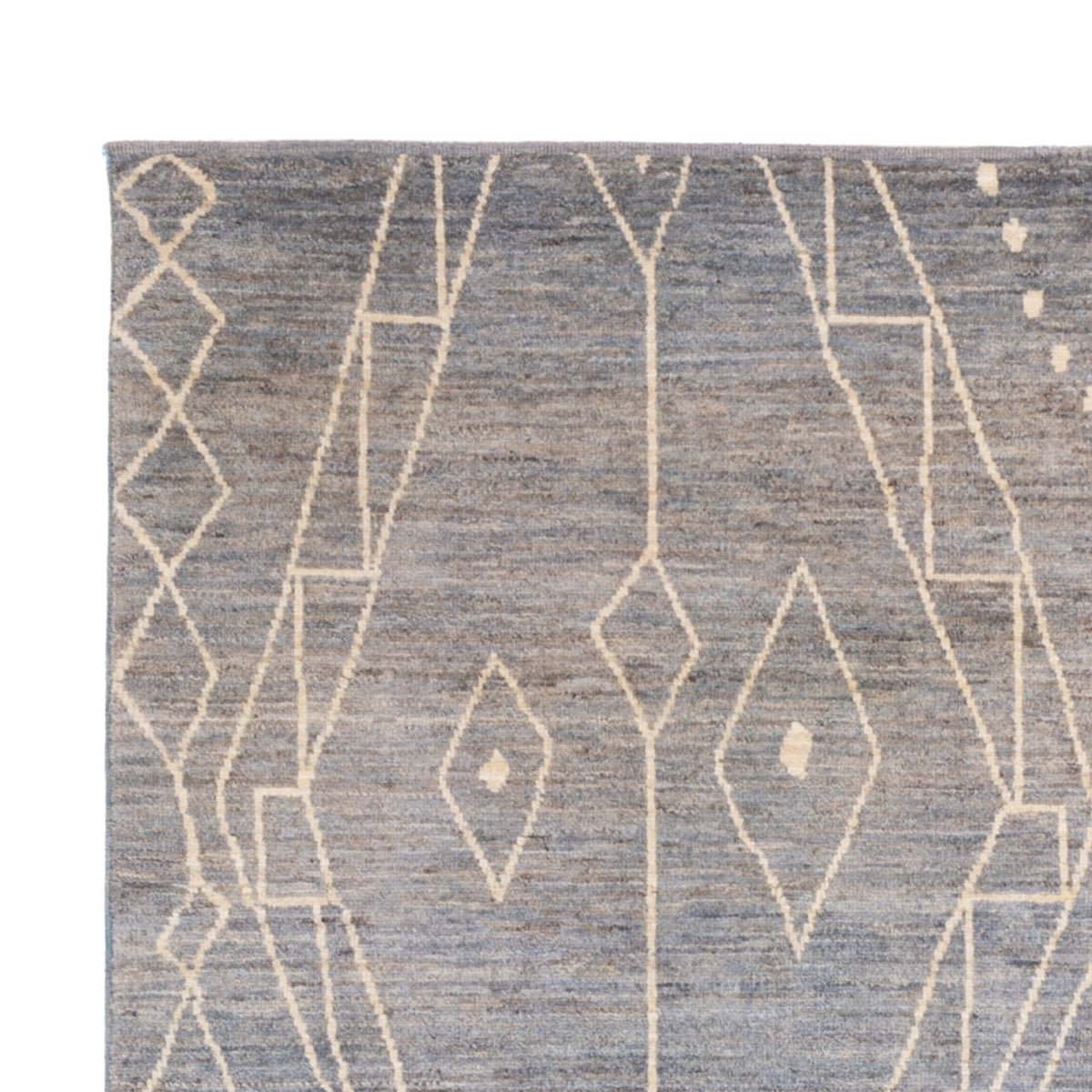 Dywan berberyjski - 245 x 173 cm - morski błękit