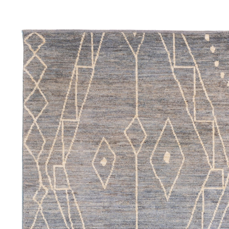 Dywan berberyjski - 245 x 173 cm - morski błękit