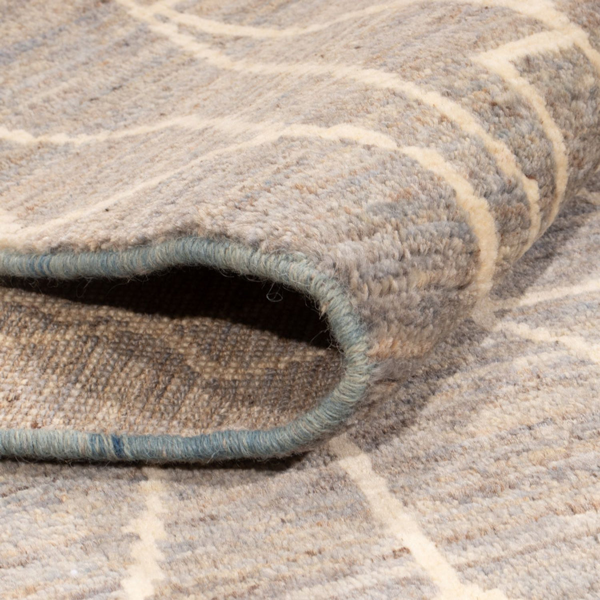 Dywan berberyjski - 245 x 173 cm - morski błękit