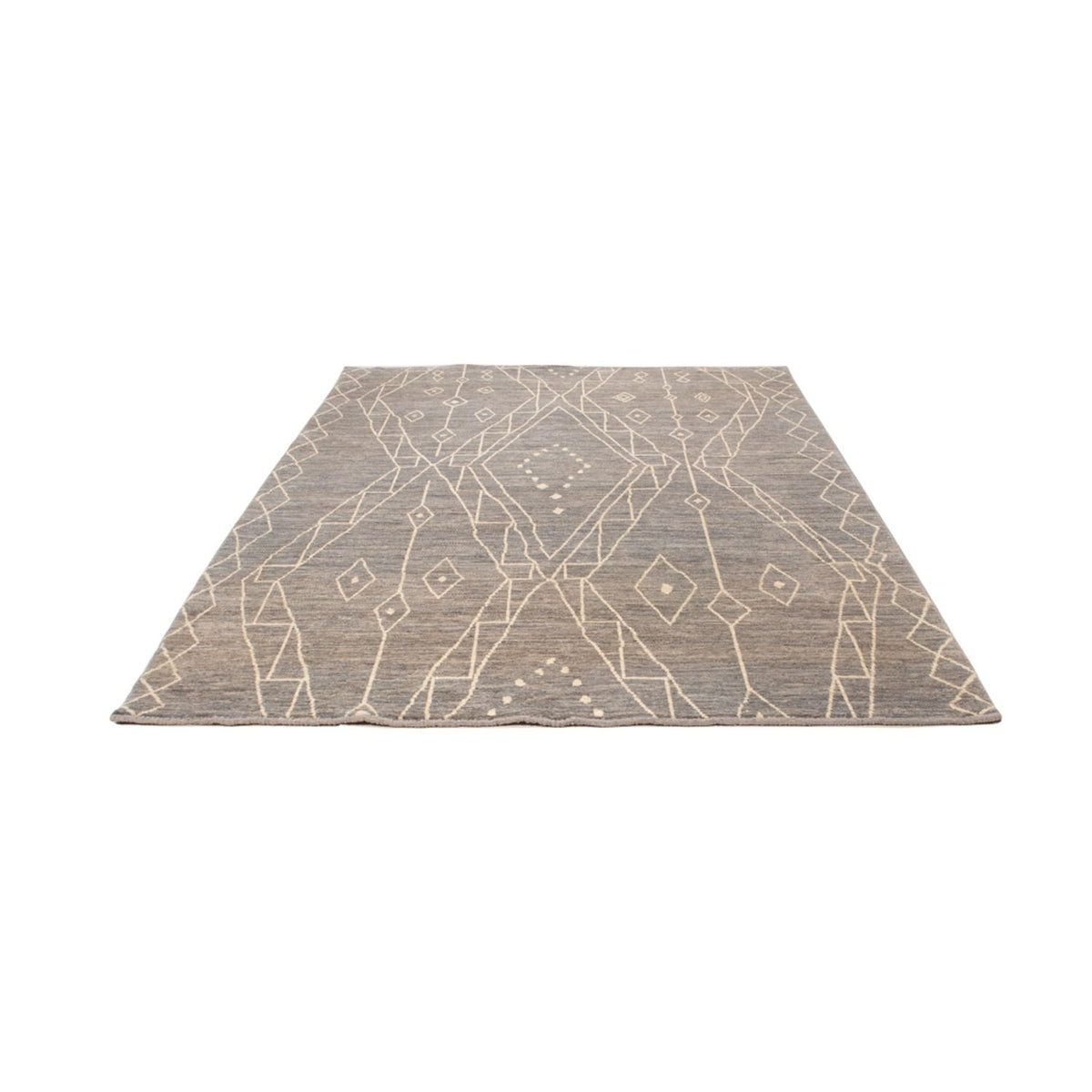 Dywan berberyjski - 245 x 173 cm - morski błękit