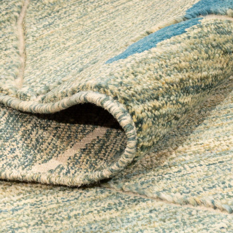 Dywan berberyjski - 199 x 160 cm - jasnozielony