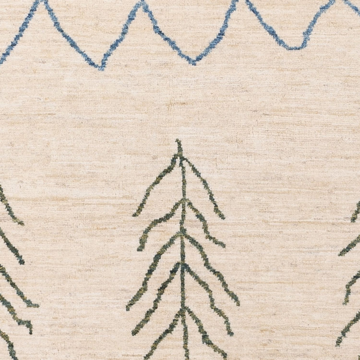 Dywan berberyjski - 200 x 146 cm - kremowy