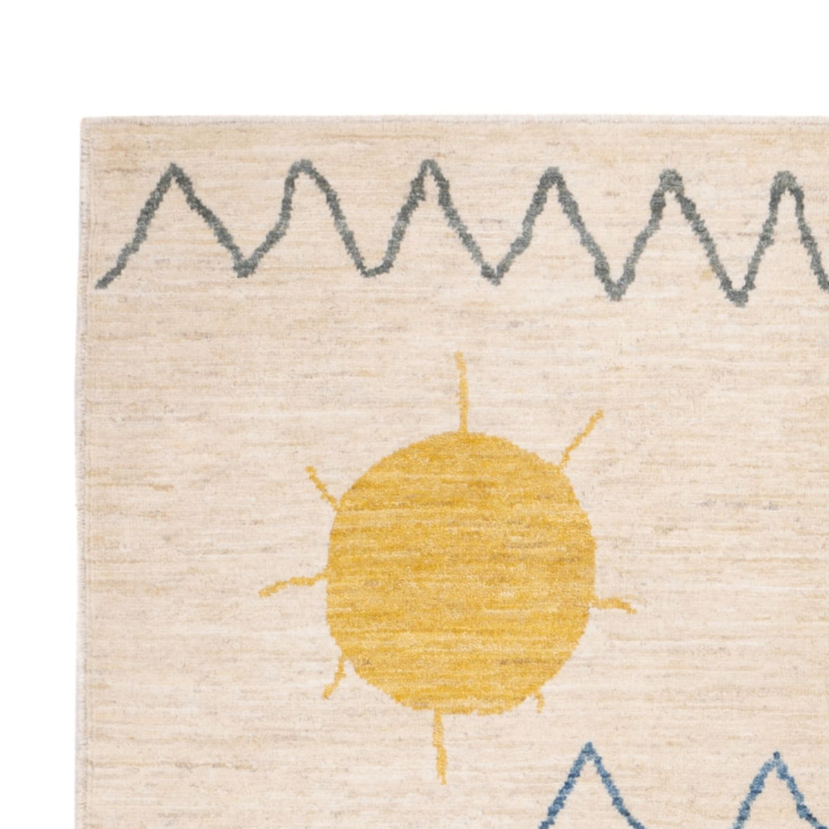 Dywan berberyjski - 200 x 146 cm - kremowy