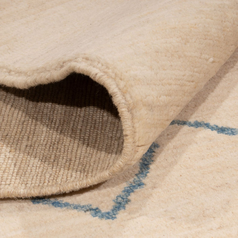 Dywan berberyjski - 200 x 146 cm - kremowy