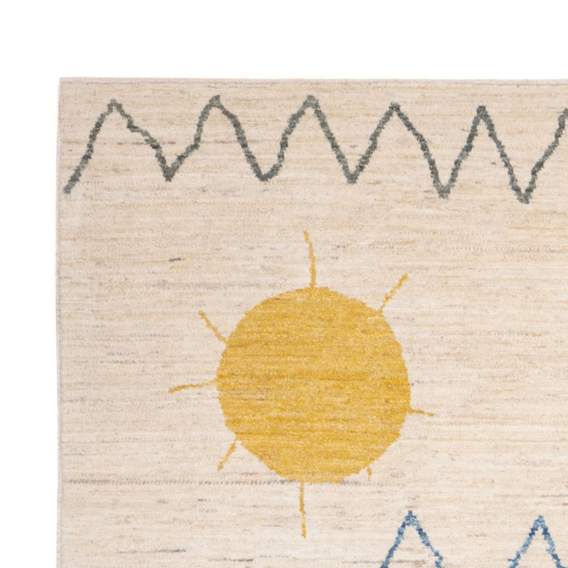 Dywan berberyjski - 232 x 170 cm - kremowy