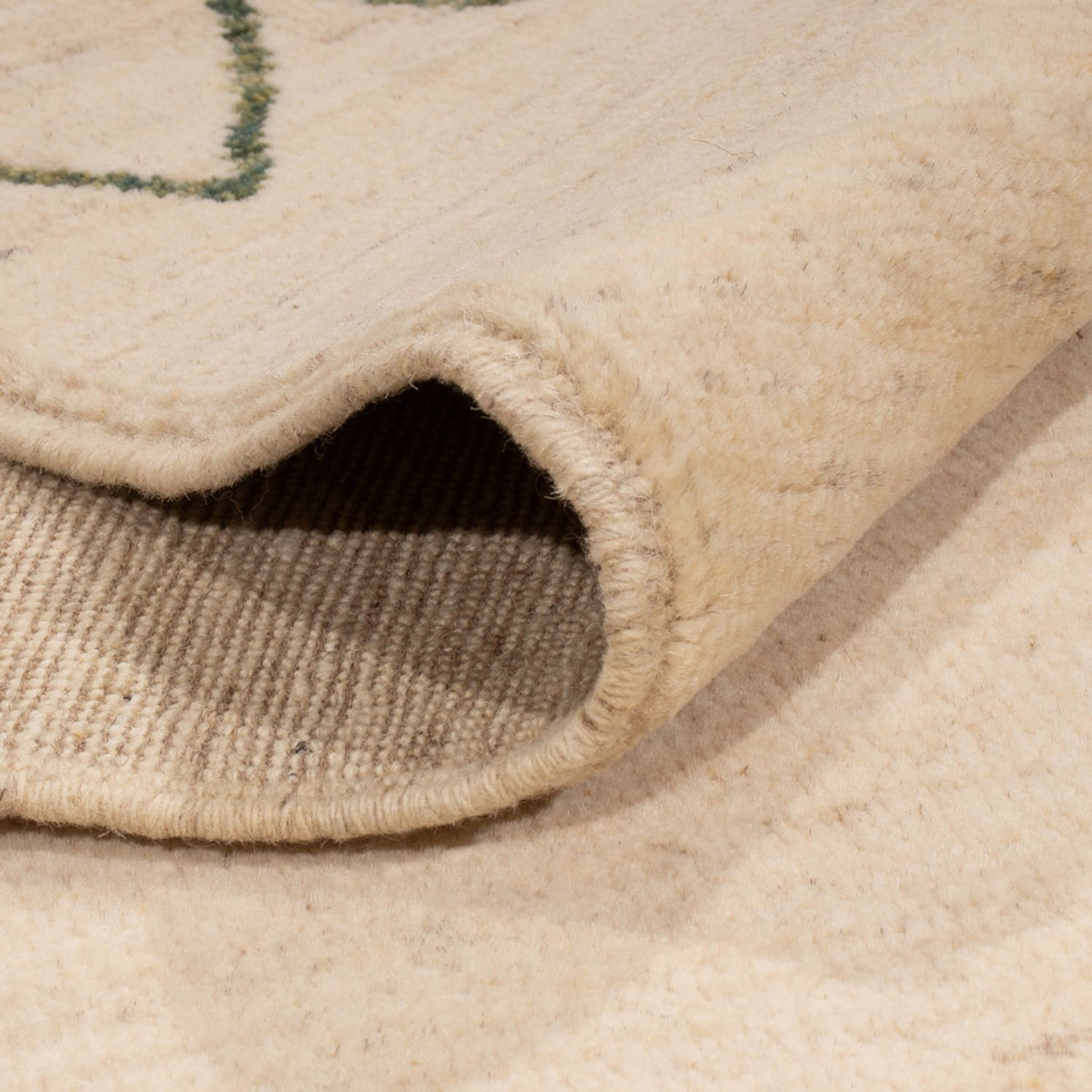 Dywan berberyjski - 232 x 170 cm - kremowy